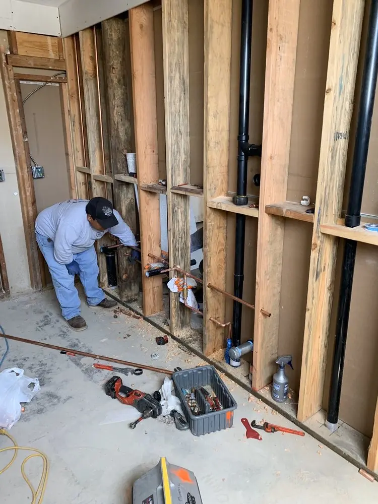 Commercial rough-in plumbing for Water Heater Replacement in Fremont